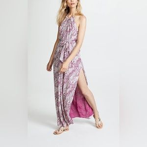 Ramy Brook Halter Snakeprint Dress
